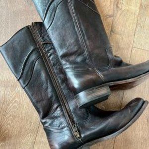 Women's Justin Cowboy Boots Size 8 - Dark Brown